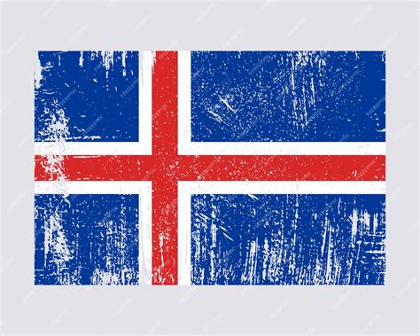 Premium Vector | Iceland flag vector