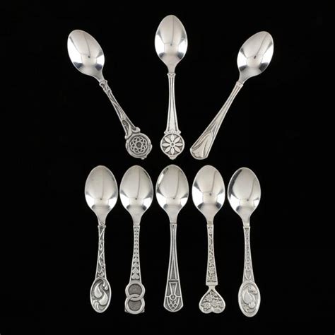 A Set of (8) Sterling Silver Spoons (Lot 47 - Collection of Sterling SilverMar 30, 2016, 6:00pm)