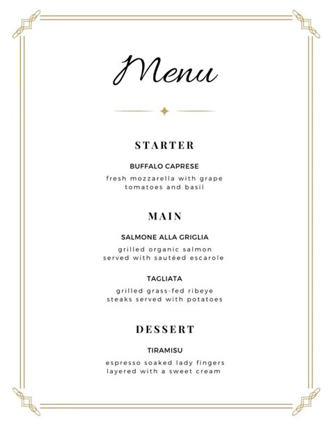 Banquet Menu - Meaning and Examples - Menubly