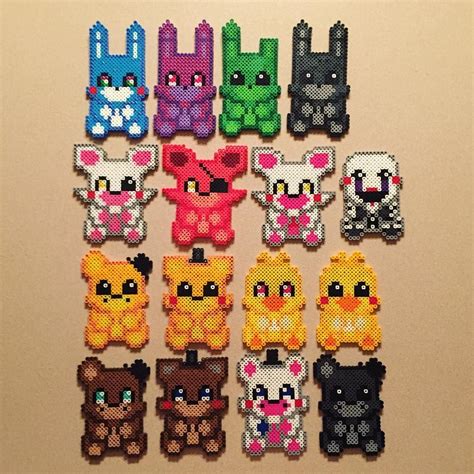 FNAF perler beads by from.lindsey.with.love | Plantillas hama beads ...