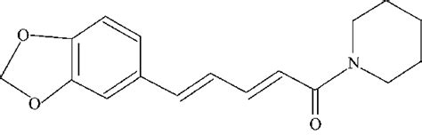 Molecular structure of piperine | Download Scientific Diagram