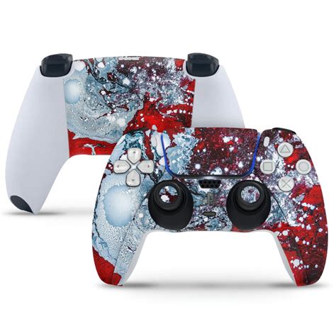 PlayStation 5 Controller Skin - Red Watercolor Art – SkinsLegend