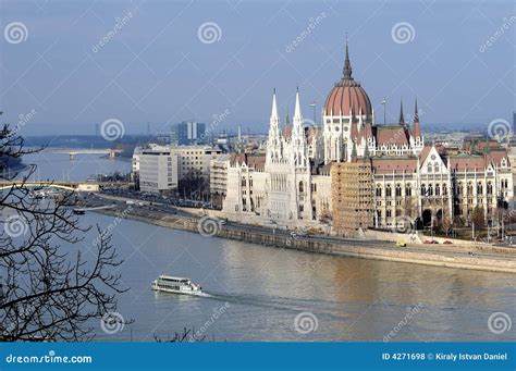 Parliament of Hungary stock photo. Image of hungary, boat - 4271698