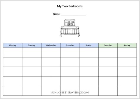 Parenting Schedule Template Transfers Of Care Of The Children.