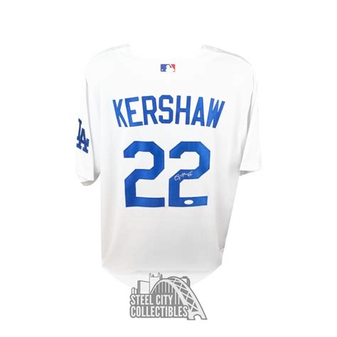 Clayton Kershaw Autographed Los Angeles Dodgers Nike XL Baseball Jersey ...