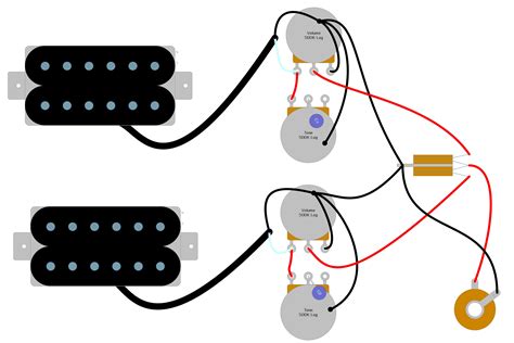 Humbucker Guitar Pickup Wiring Diagrams