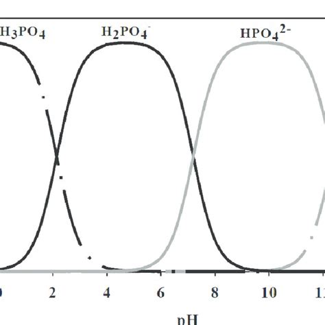 Molecular form of the phosphate ion in chemical balance under different... | Download Scientific ...