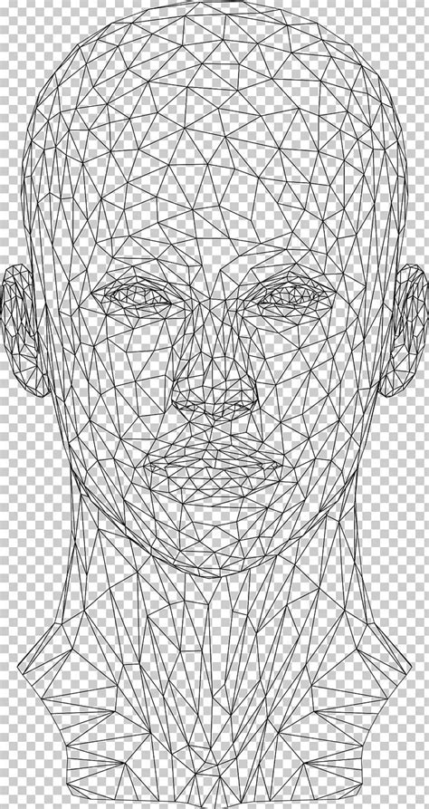 Website Wireframe Wire-frame Model Human Head PNG - 3d computer graphics, animation, area ...