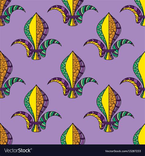 Mardi gras or shrove tuesday seamless pattern Vector Image