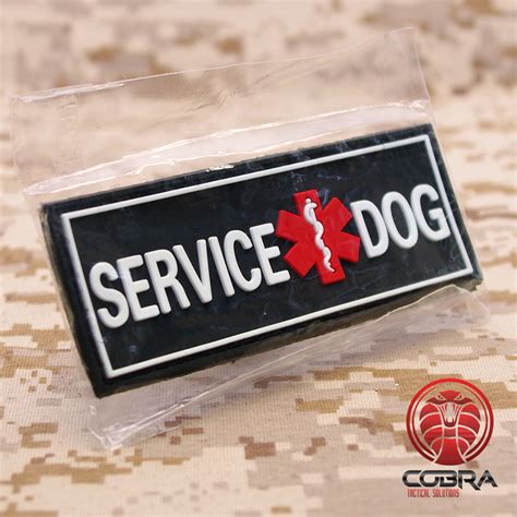 Service Dog Medical Patch PVC | Velcro | Military Airsoft