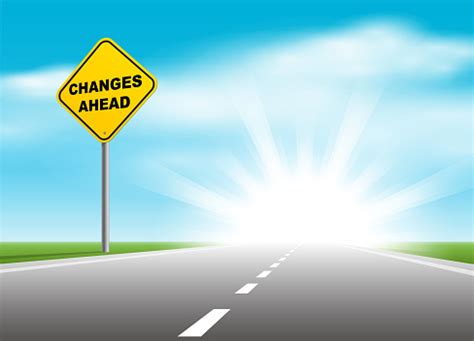 Changes Ahead Road Sign Stock Illustration - Download Image Now - iStock