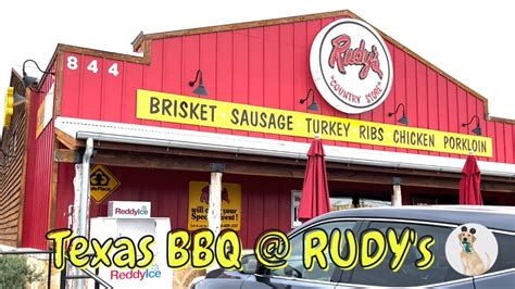 Our Visit to Rudy’s BBQ! YUM!! - YouTube