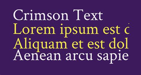 Crimson Text free Font - What Font Is