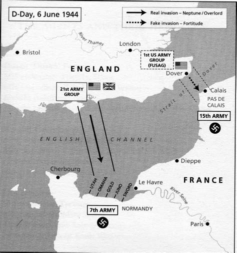 A map of the D-Day Invasion. | D day invasion, D day, Map