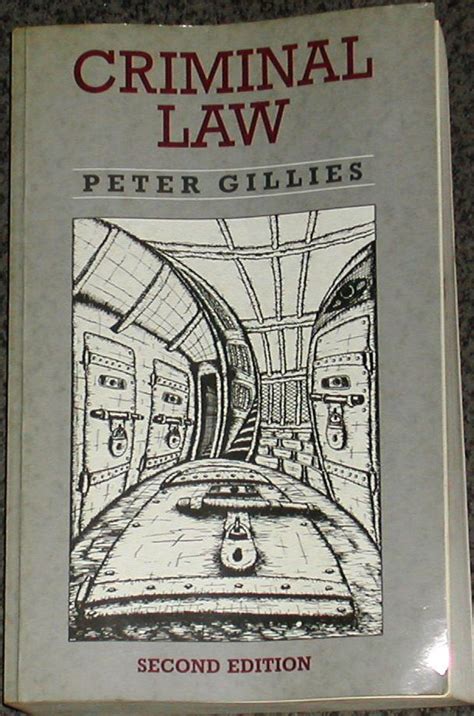 Criminal Law by Peter Gillies - Paperback - 2nd Edition - 1990 - from Tapsell's Books and Music ...