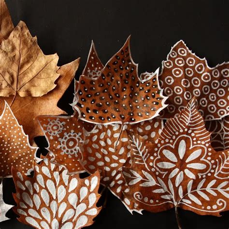 painted leaves design ideas ~ Art Craft Gift Ideas