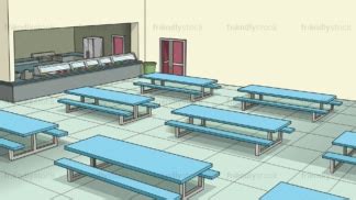 School Cafeteria Background Cartoon Vector Clipart - FriendlyStock