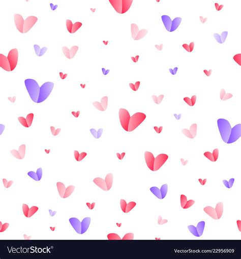 Hearts pattern for wrapping paper seamless Vector Image