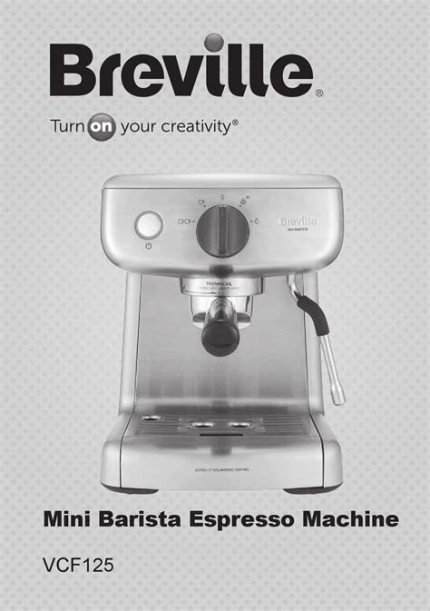 BREVILLE VCF125 MANUAL Pdf Download | ManualsLib