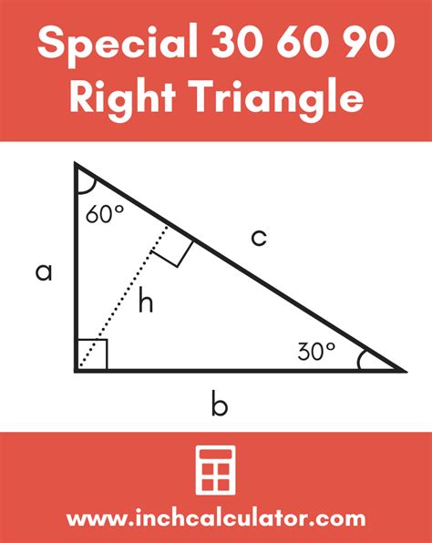 30 60 90 Special Right Triangle Calculator - Inch Calculator