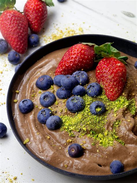 Vegan Chocolate Protein Smoothie Bowl (Video) - Nadia's Healthy Kitchen