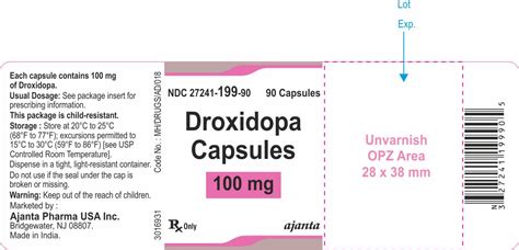 NDC 27241-200 Droxidopa Capsule Oral