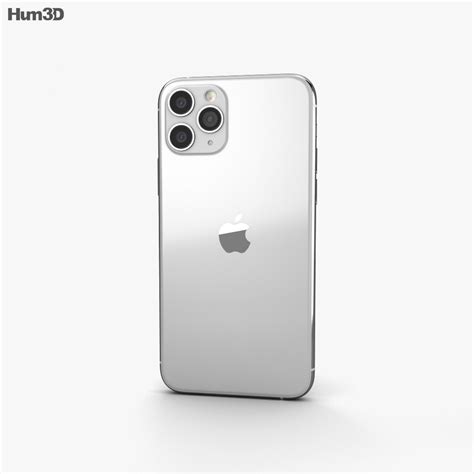 Apple iPhone 11 Pro Silver 3D model - Electronics on Hum3D