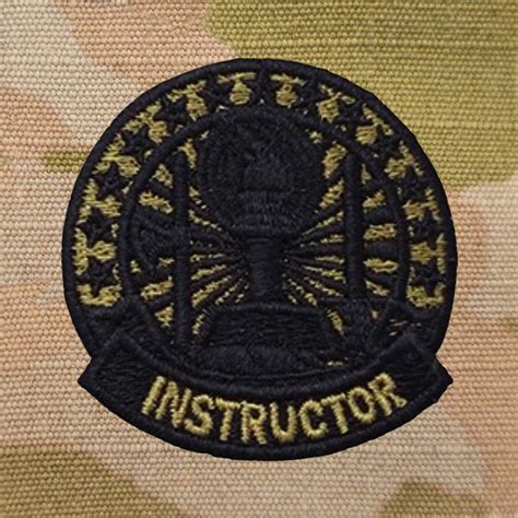 Basic Army Instructor Badge OCP Sewn On