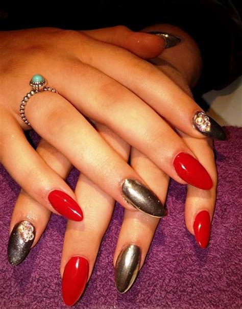 nail art, fingers, body part, nail polish, human finger, polish, ring, 1080P, luxury, red ...