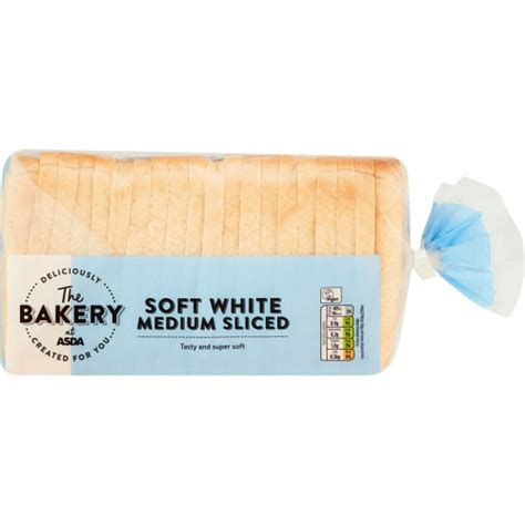 The BAKERY at ASDA Soft White Medium Sliced Bread (800g) - Compare Prices & Where To Buy ...