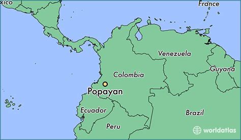 Where is Popayan, Colombia? / Popayan, Cauca Map - WorldAtlas.com