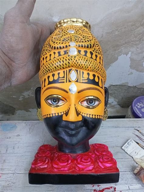 Black & Yellow Marble Shyam Baba Statue, Outdoor, Size: 1 Feet at Rs ...