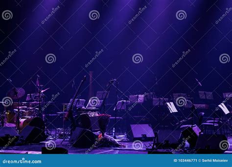 Waiting for the orchestra stock image. Image of classical - 103446771