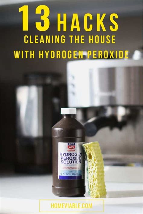 13 DIY Home Cleaning Hacks with Hydrogen Peroxide | HomeViable