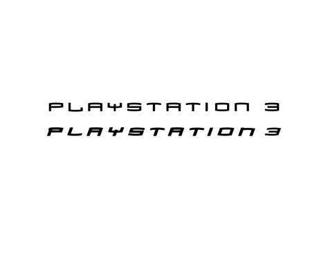 Playstation 3 logo (2006–2009) - Fonts In Use