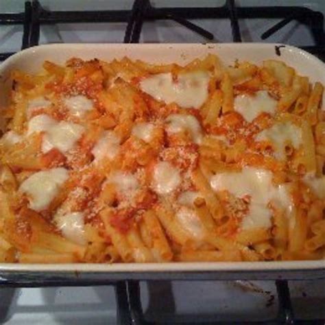 Ziti Baked with Ricotta Cheese