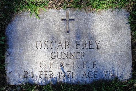 Oscar John Frey | Great War Centenary Association