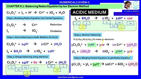 Balancing Redox Reactions In Acidic And Basic Conditions