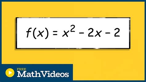 How to write the linear factorization from the quadratic formula - YouTube