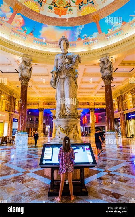 Interior of Caesars Palace Hotel and Casino, Las Vegas, Nevada, United ...