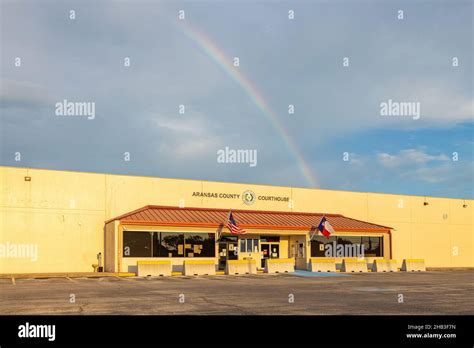 Rockport, Texas, USA - September 18, 2021: The Aransas County Courthouse Stock Photo - Alamy