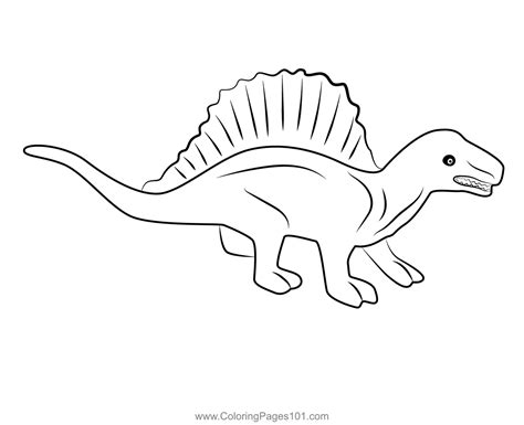 Spinosaurus Coloring Page for Kids - Free Dinosaurs Printable Coloring ...