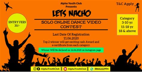 Solo Dance Competition Online Powered By AYC