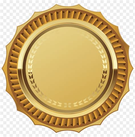 blank gold seal png PNG image with transparent background | TOPpng