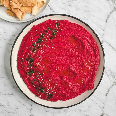 Beetroot Hummus - Cooking With Ayeh