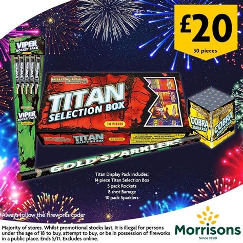 Morrisons fireworks 2018