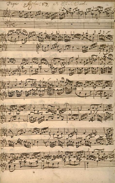 J.S. Bach's Handwritten Fugue : r/PenmanshipPorn