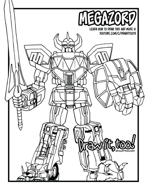 Power Rangers Megazord Coloring Pages at GetDrawings | Free download