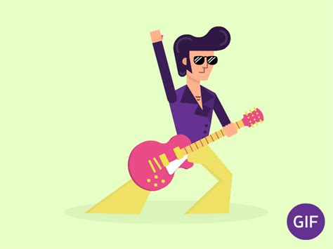 Guitar Dude [Animated GIF] by Francesca Chiti - Dribbble