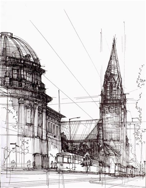 Architectural Drawings of Historic Buildings | Architecture sketch, Architecture sketchbook ...